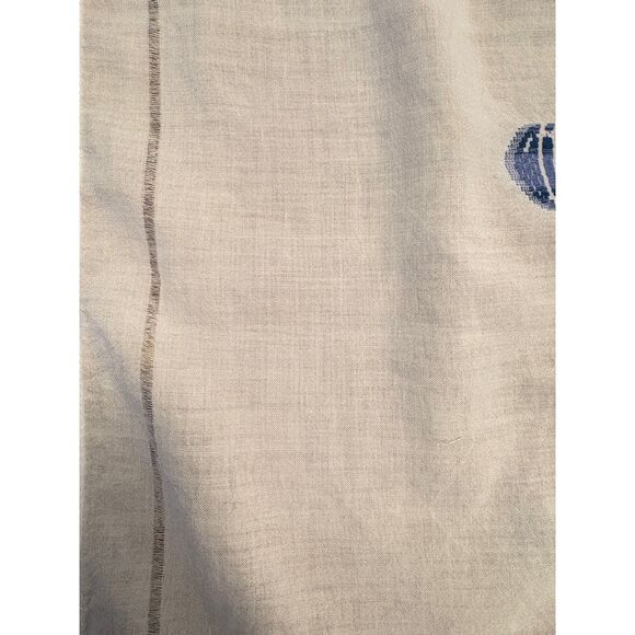 Vintage Machine Embroidered Christmas Tablecloth Six Napkins Ornaments - Picture 7 of 9